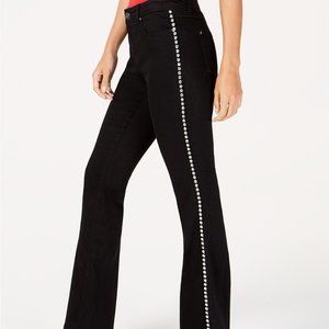 I.N.C. Rhinestone-Side Flare-Leg Jeans sz12
